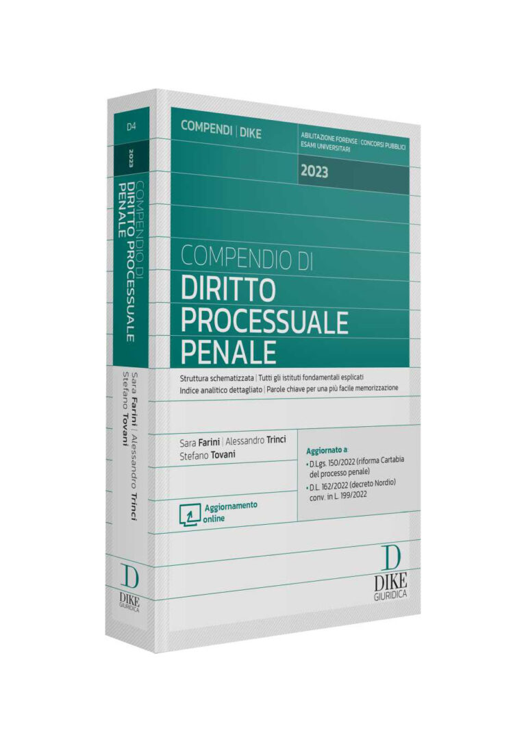 Compendio Diritto Processuale Penale Dike Giuridica