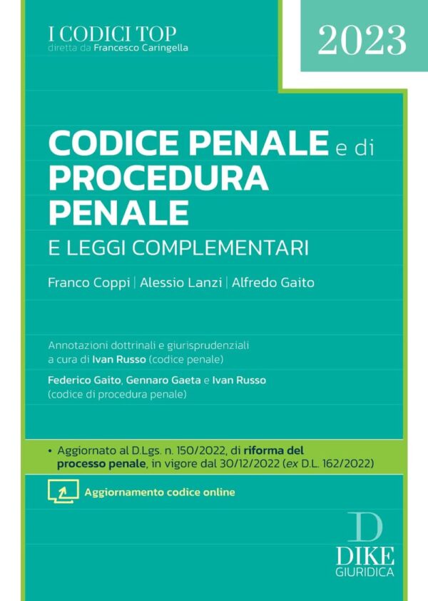 Codice Penale e Procedura Penale 2023