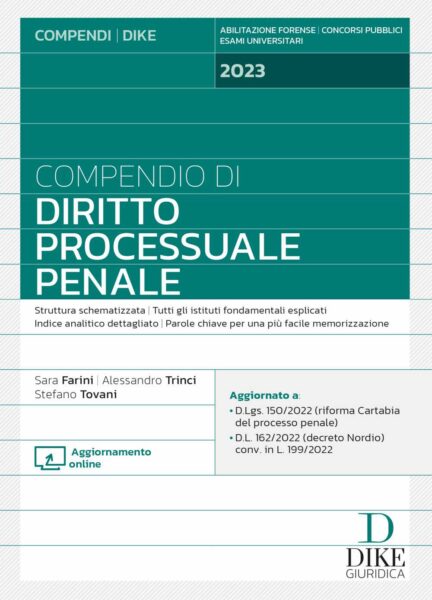 Compendio di Diritto Processuale Penale 2023