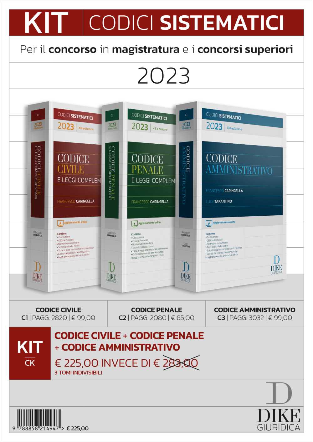 Kit Codici Magistratura 2023