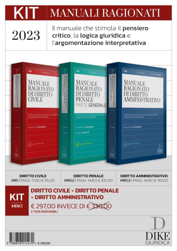 Manuali Ragionati - KIT Diritto Civile, Diritto Penale, Diritto Amministrativo