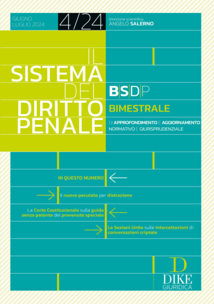 Il Sistema del Diritto Penale Luglio