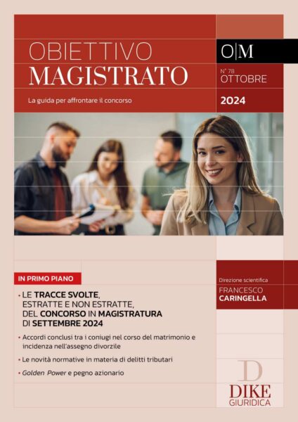 Obiettivo Magistrato Ottobre 2024