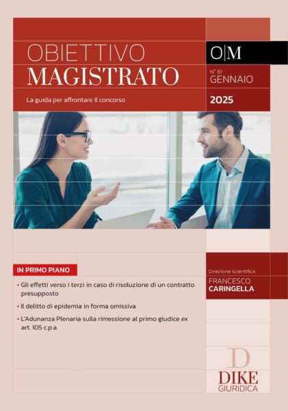 Obiettivo Magistrato Gennaio 2025