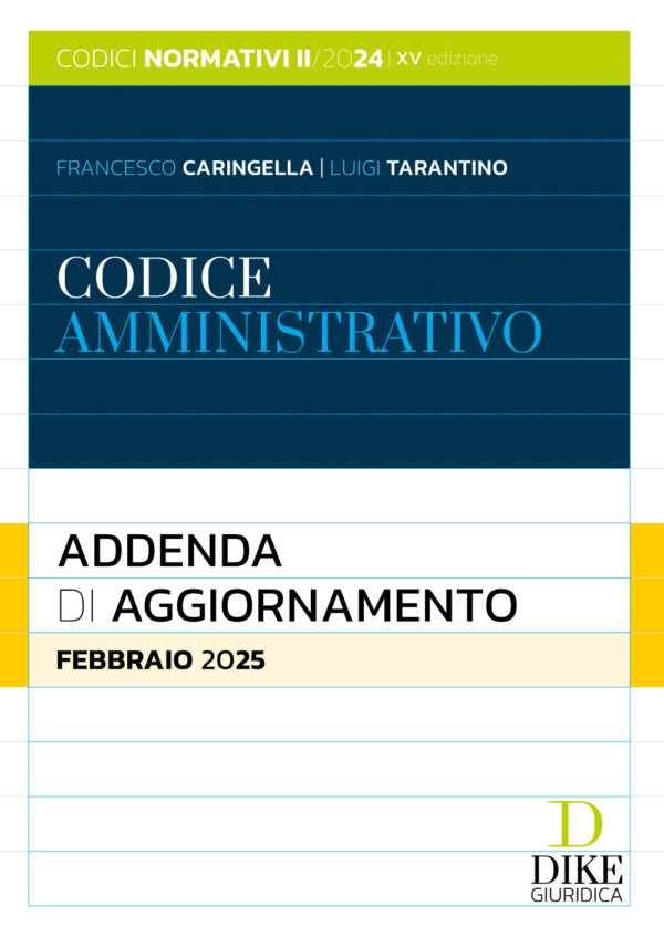 Codice Amministrativo - Addenda di aggiornamento - Febbraio 2025