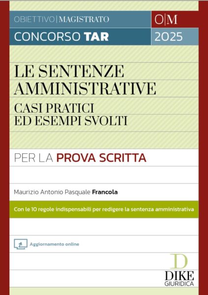 Esempi di sentenze Amministrative