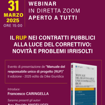 Evento RUP Responsabile Unico di Progetto Evento RUP Responsabile Unico di Progetto