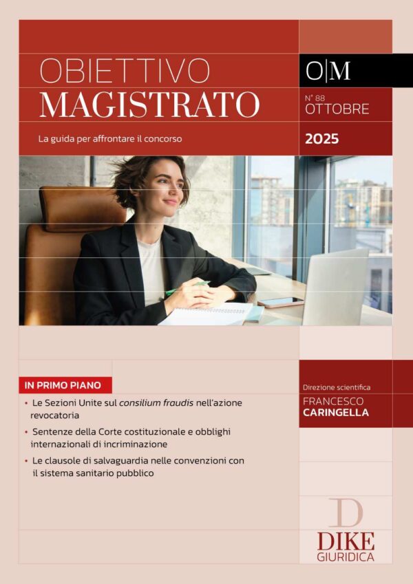 Rivista Obiettivo Magistrato Ottobre 2025