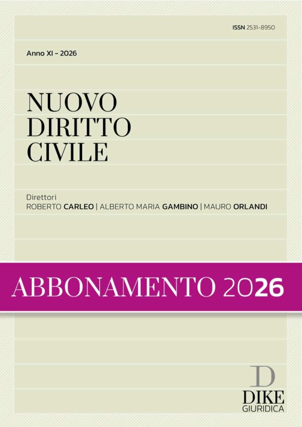 Abbonamento Nuovo Diritto Civile