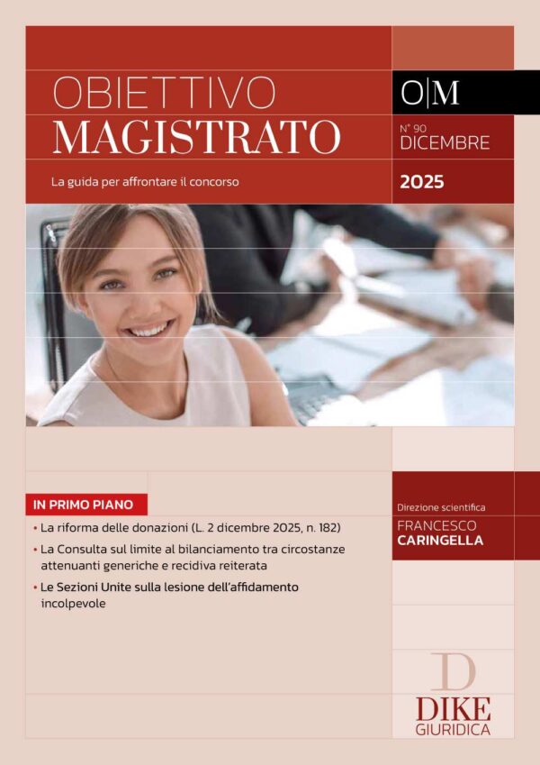 Rivista Obiettivo Magistrato Dicembre 2025