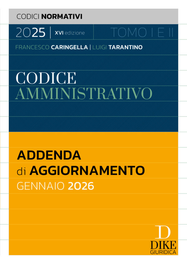 Addenda di aggiornamento Gennaio 2026 del Codice Amministrativo