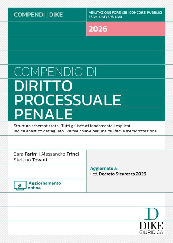 Compendio di Diritto Processuale Penale 2026