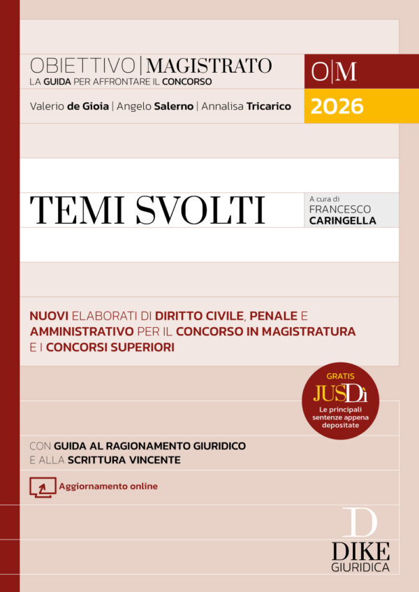 Temi svolti per il concorso in Magistratura