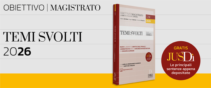 Banner Temi svolti per il concorso in Magistratura e i concorsi superiori