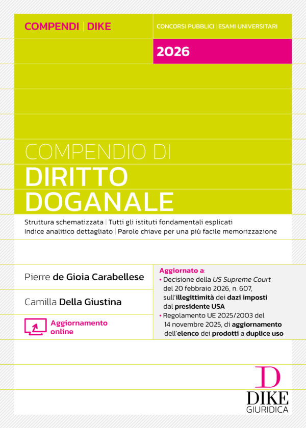 Compendio di Diritto Doganale
