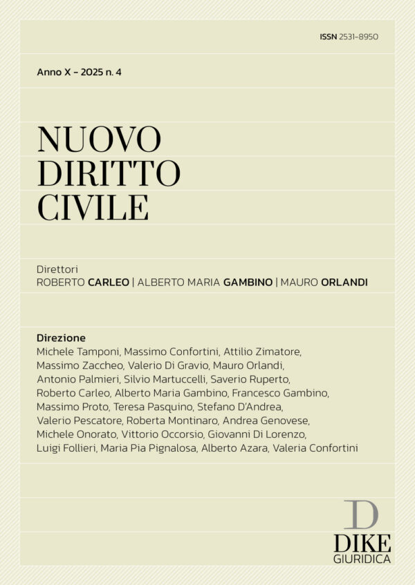 Nuovo Diritto Civile n. 4 2025