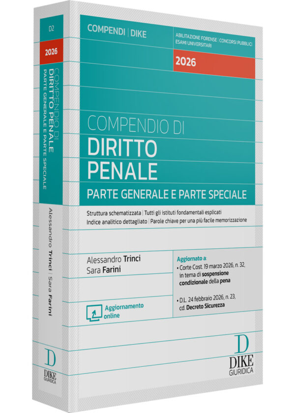 Libro Compendio di Diritto Penale 2026