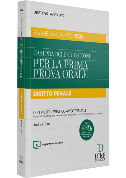 libro di Casi pratici e questioni per la prima prova orale Diritto Penale esame avvocato 2026