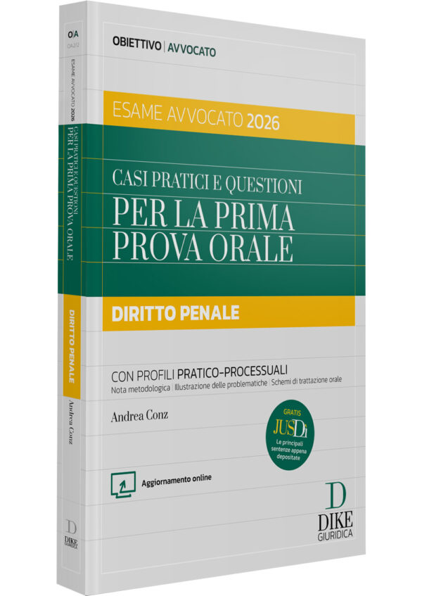 libro di Casi pratici e questioni per la prima prova orale Diritto Penale esame avvocato 2026