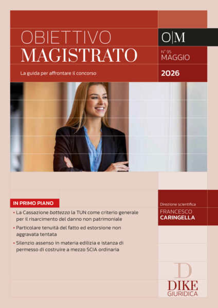 Obiettivo Magistrato Maggio 2026 Rivista guida per concorso magistratura