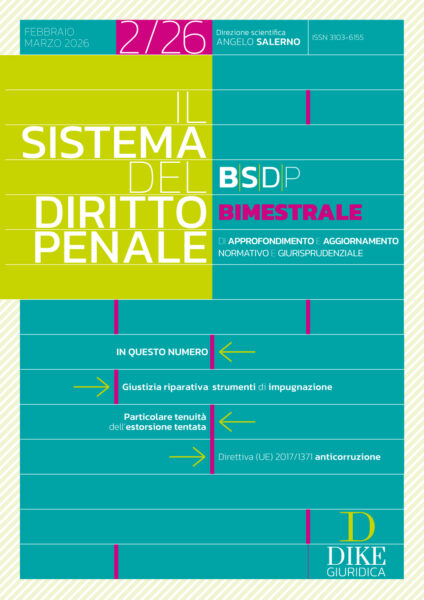 Sistema del Diritto Penale febbraio marzo 2026