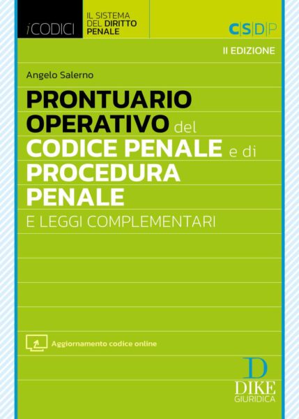 Prontuario Operativo del Codice Penale e di Procedura Penale