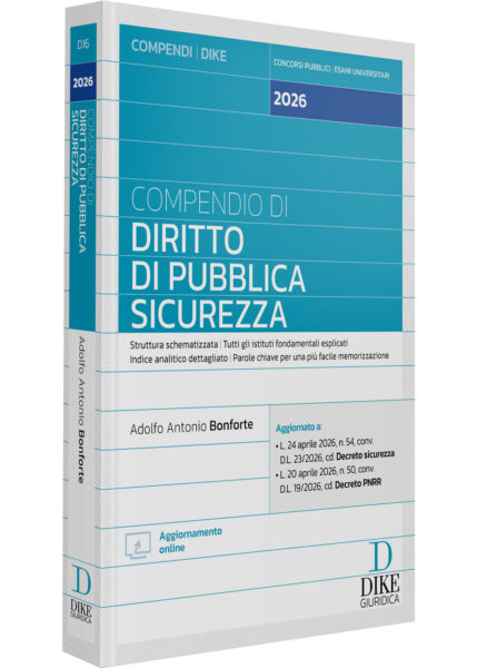 Compendio di Diritto di Pubblica Sicurezza 2026