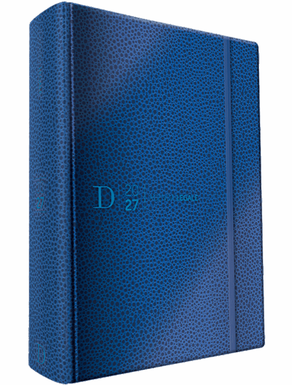 Agenda legale blu elettrico