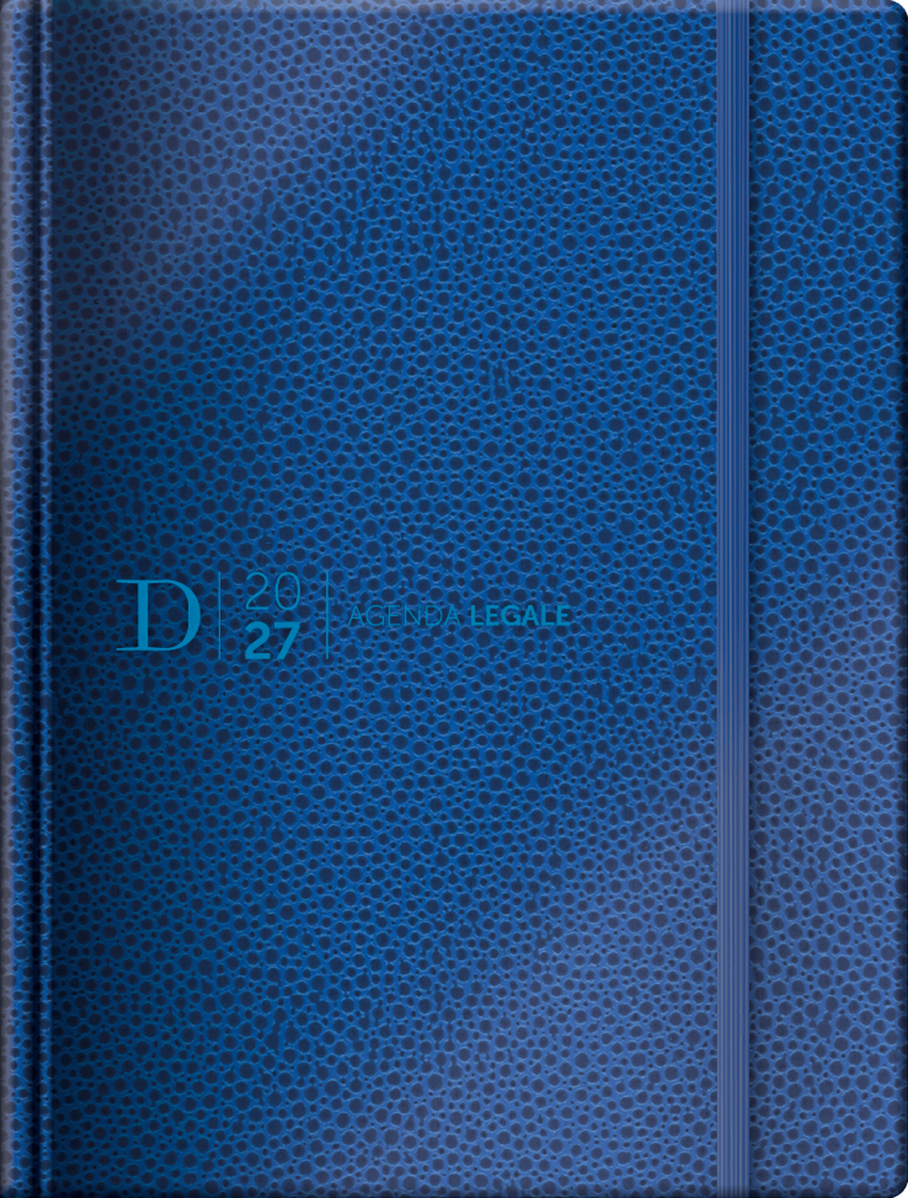 Agenda legale 2027 blu elettrico Agenda legale 2027 blu elettrico